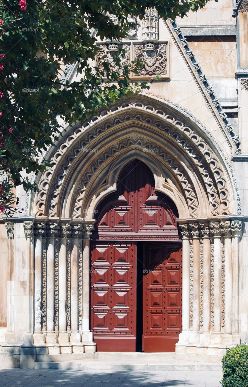 Batalha Monastery entrance in Portugal 