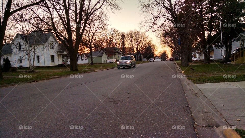 Road, Street, Storm, Landscape, Tree