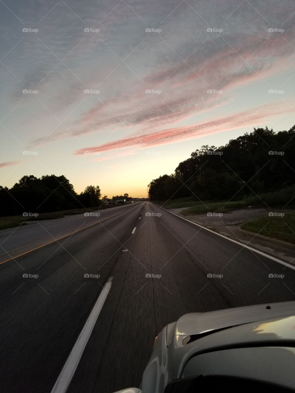 Kentucky Sunset on Interstate 24