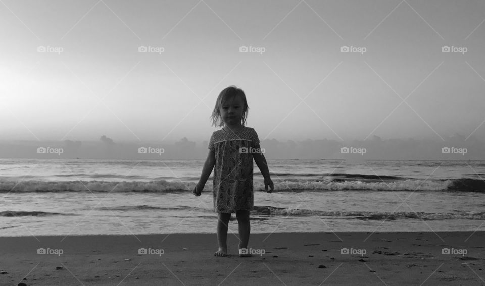 Small child on a beach