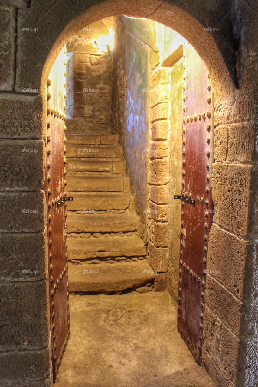 Doorway in the Portuguese Fort, Essaouira, Morocco  