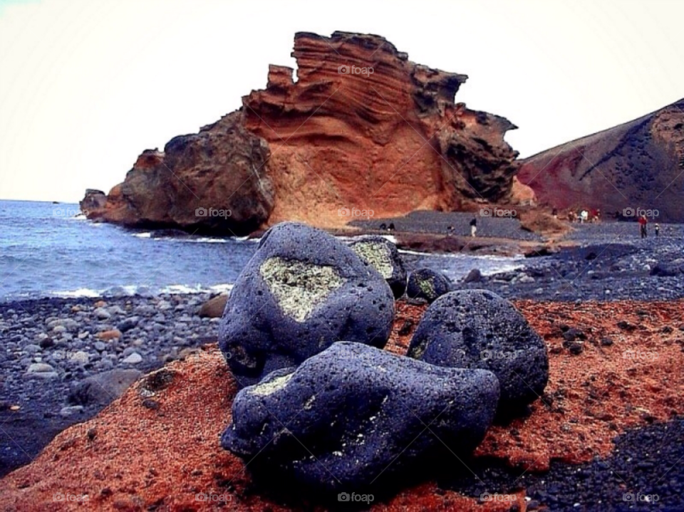 beach ocean travel mountain by merethe