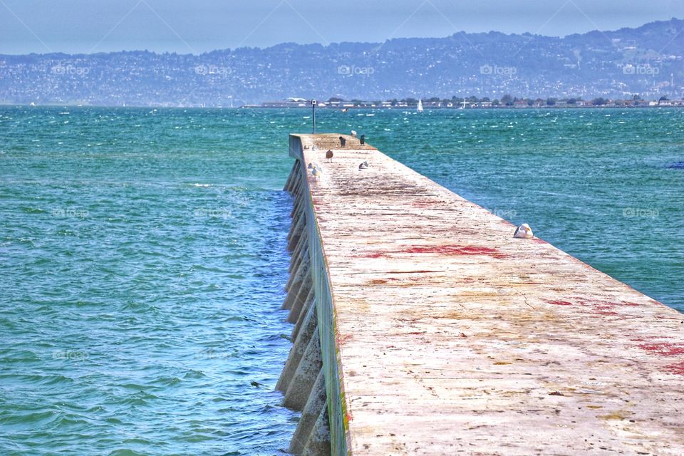 Pier at sea