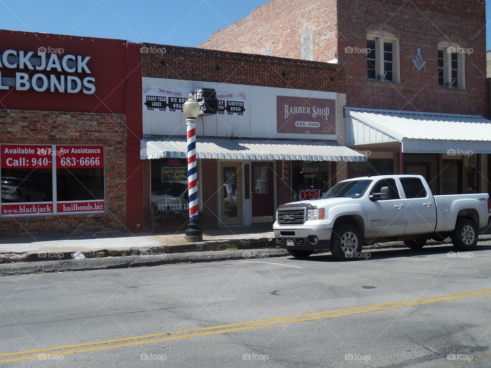 Jacksboro Texas. This is a picture of the main street in Jacksboro Texas