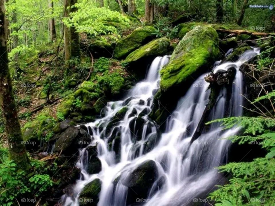 most beautiful and attractive view of the waterfall.