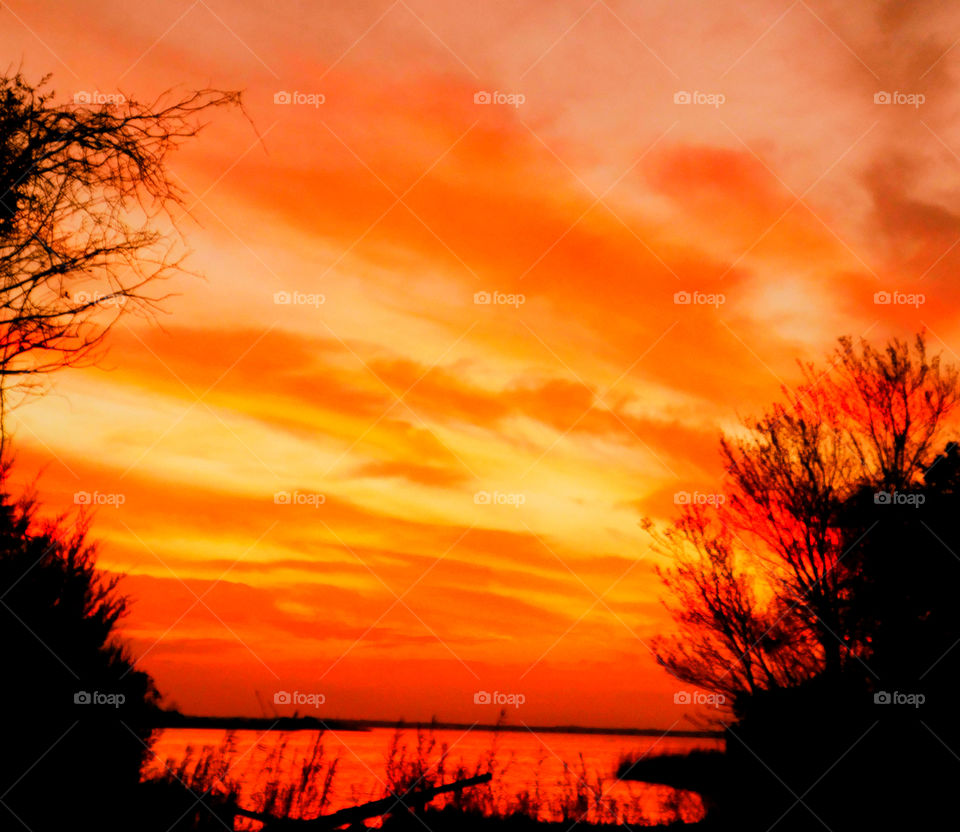 Sky of colorful molten lava!
Brilliant sunset over the Gulf of Mexico!