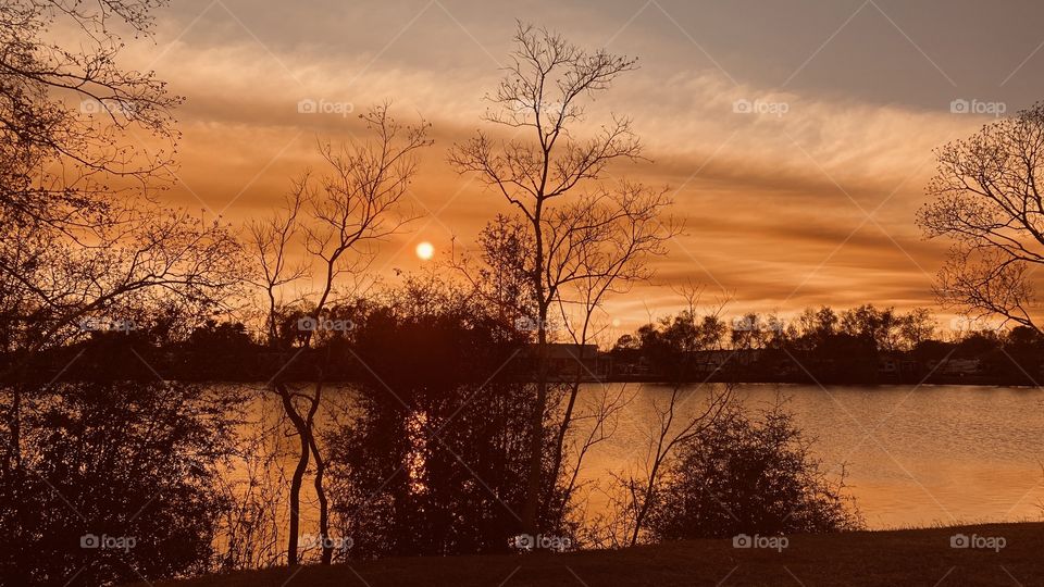 Continuation of strange clouds enhancing sunset providing colorful scenes and coverage. 