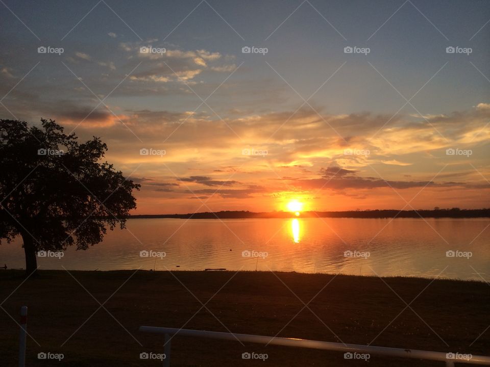 Lake Waco. The Golden Hour