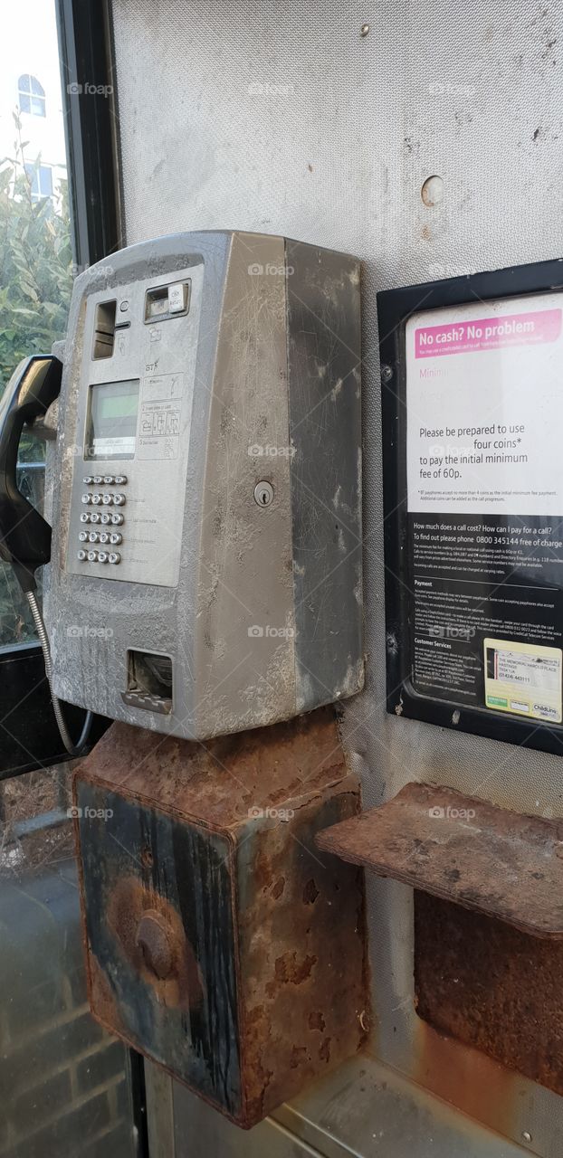 old phone box
