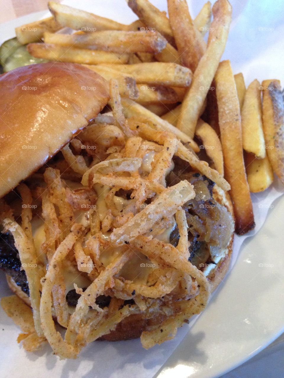 Cheeseburger and Fries