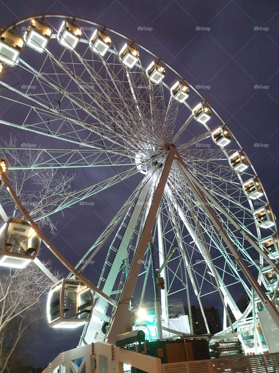 giant carnival fair ferris wheel