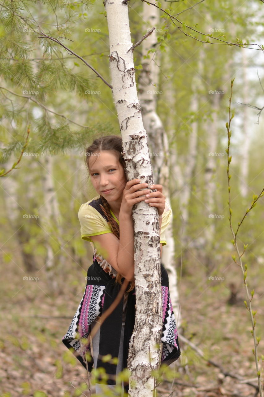 among the birches