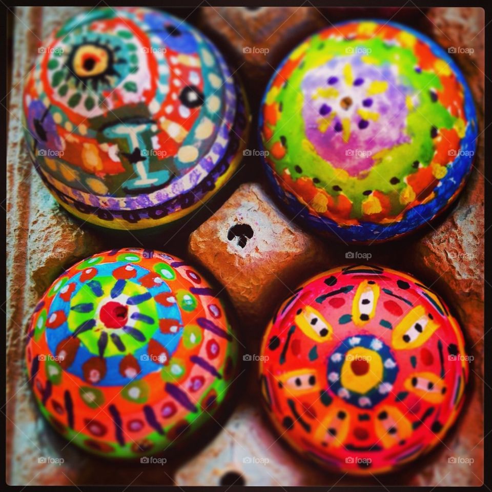 Painted eggs