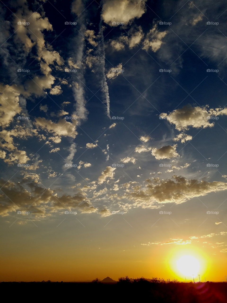 Scenic view of sunset