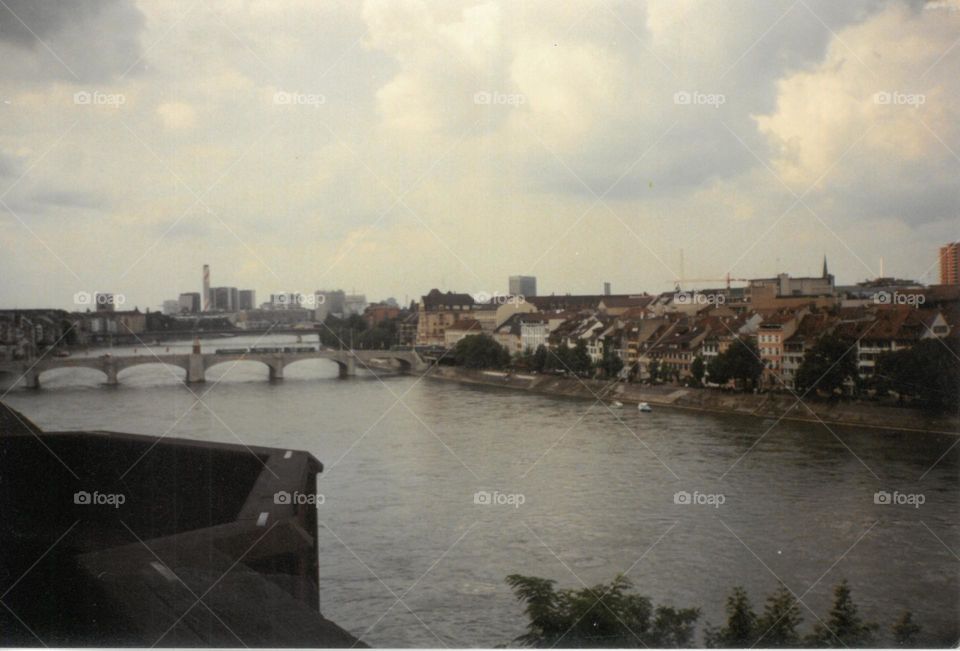 Middle Bridge in Basel City, Switzerland