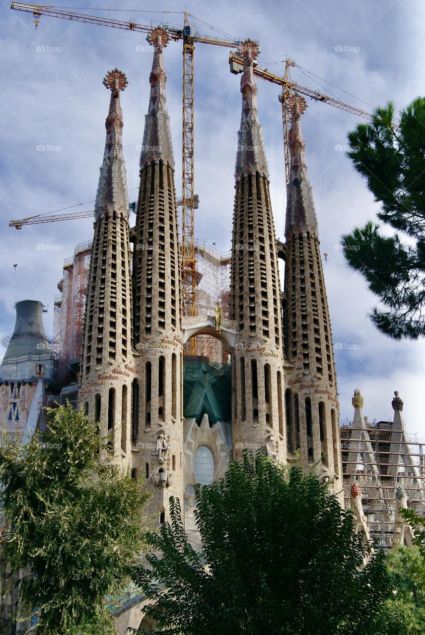 Sagrada Família Basilika in Barcelona von Antoni Gaudi