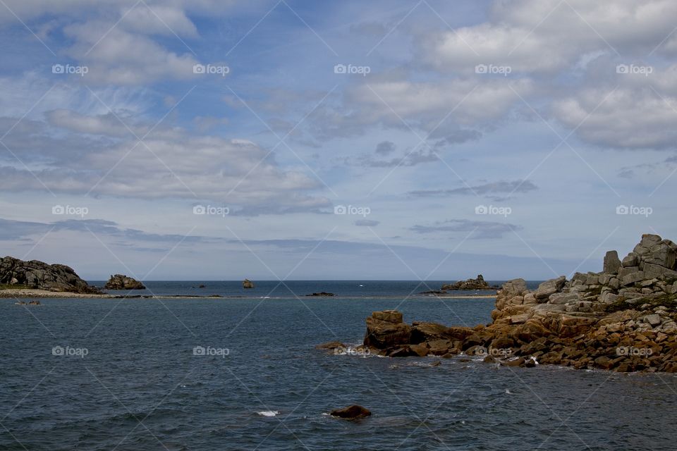 view of the coast of the sea