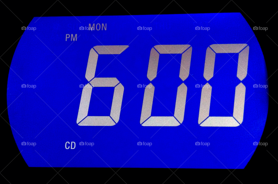 clock number time six by jmsilva59