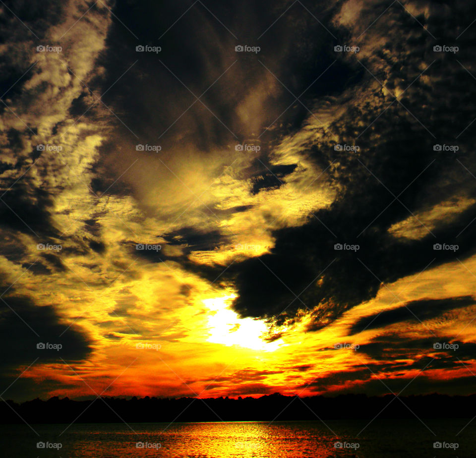 When the sun sets it creates blazing colors of pink, orange,burning reds purples, and golden yellows. One can only describe the sunset as incredibly beautiful.