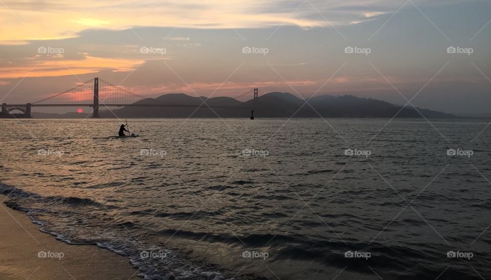 Sunset at Golden Gate Bridge