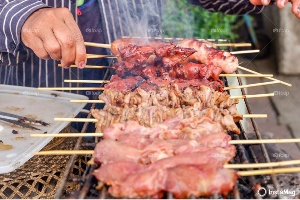 Grilled pork