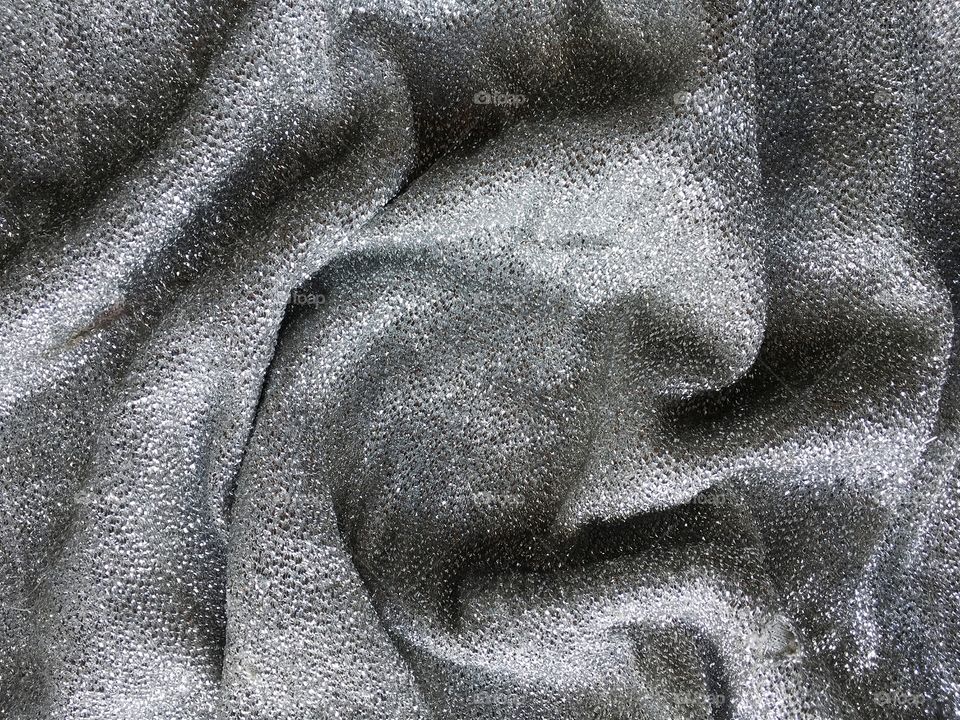Silver fabric texture