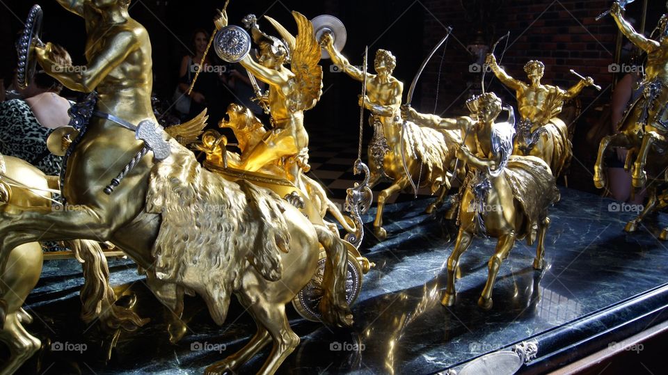 Golden statues