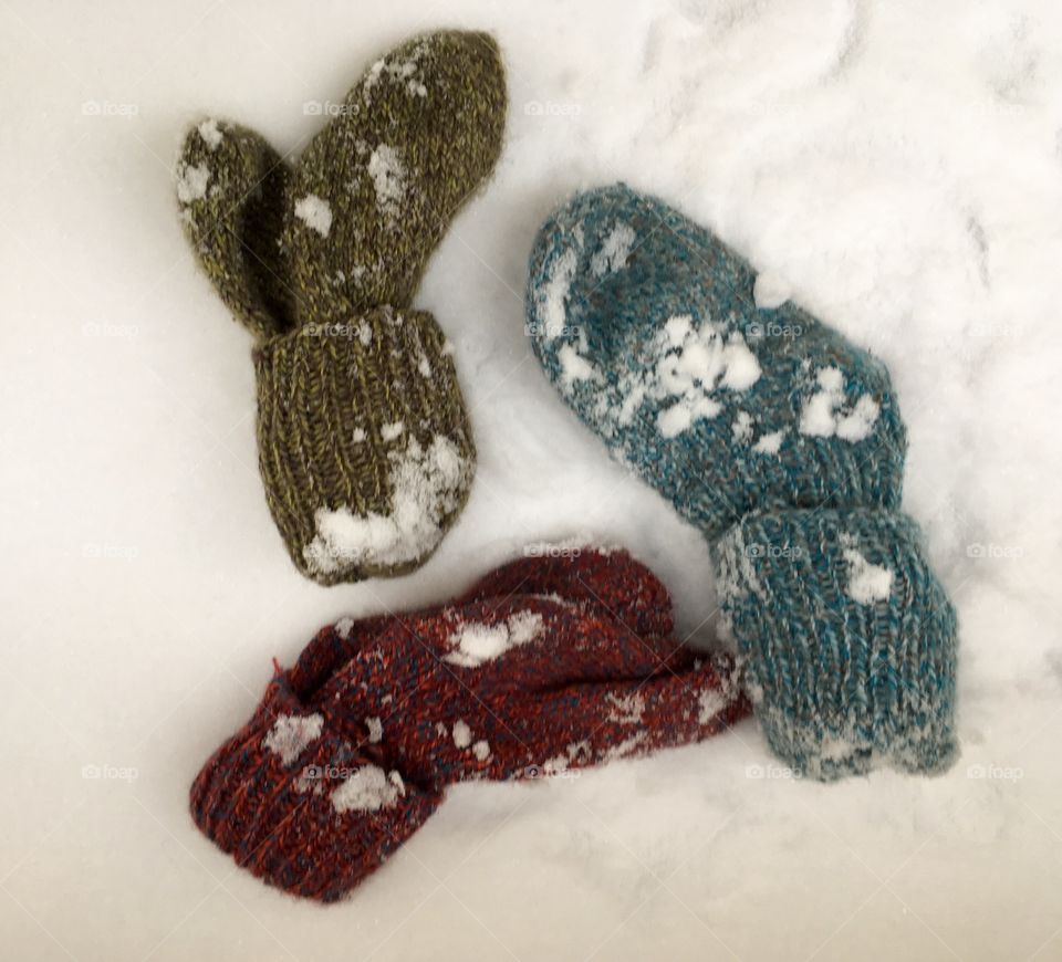 Socks in snow