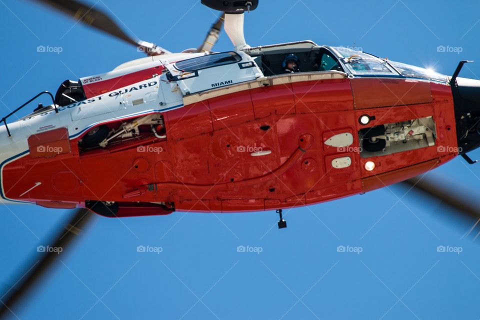 U.S. Coast Guard Helicopter and airman