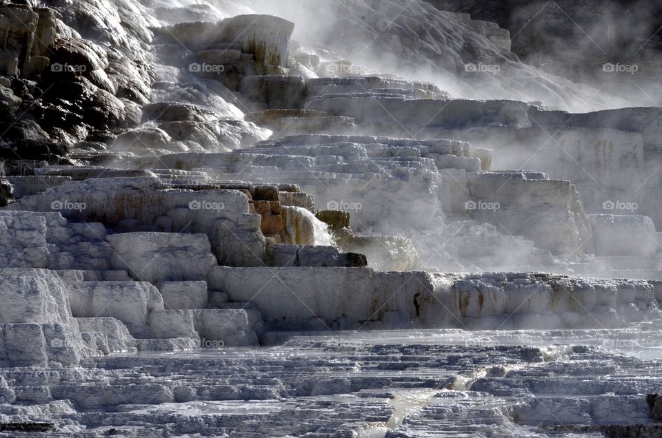Yellowstone mineral accumulations