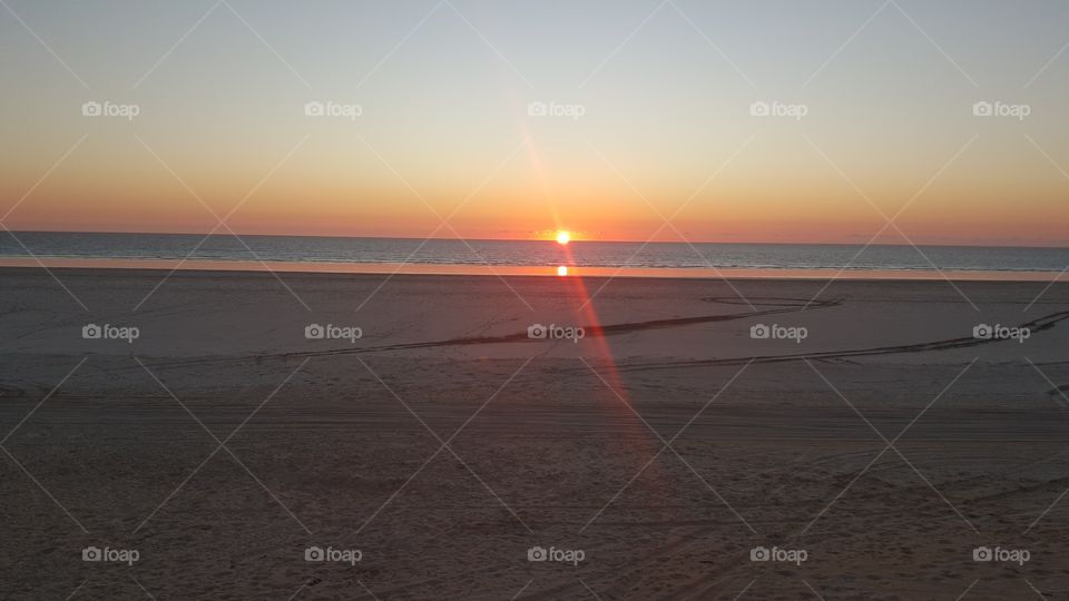 Sunset, Beach, Water, Sun, Sea