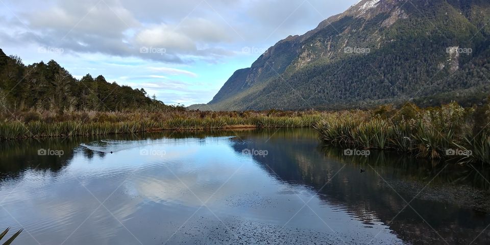 Mirror Lakes Region, New Zealand