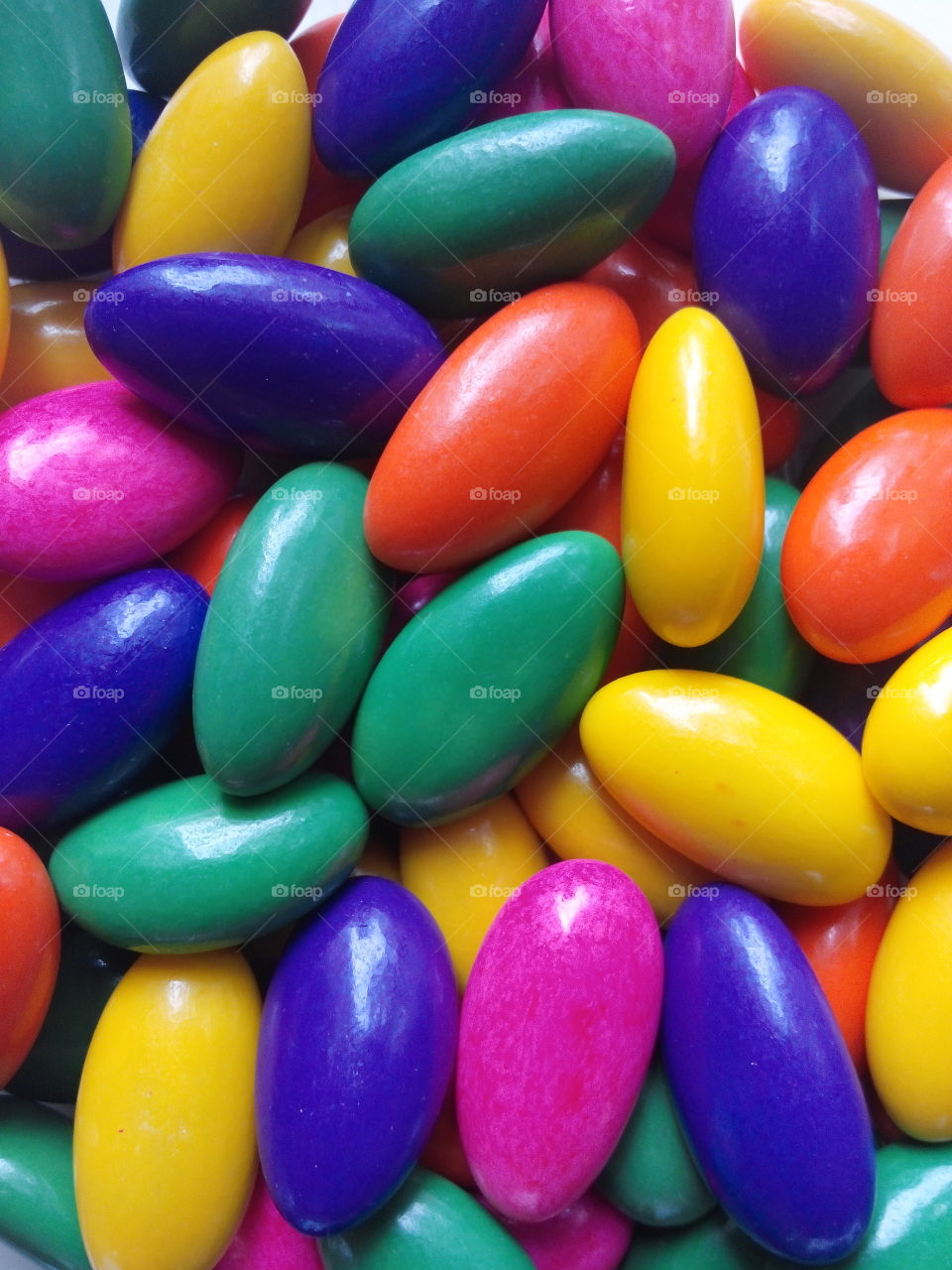 Candy covered almonds