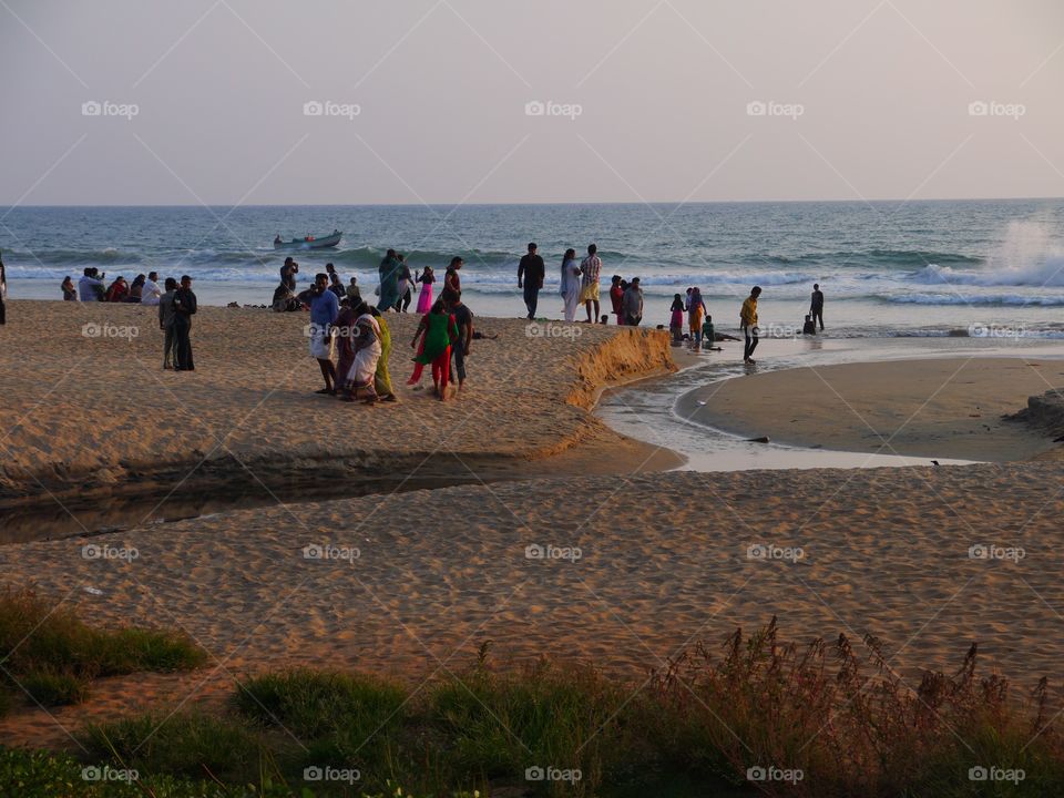 On the beach 