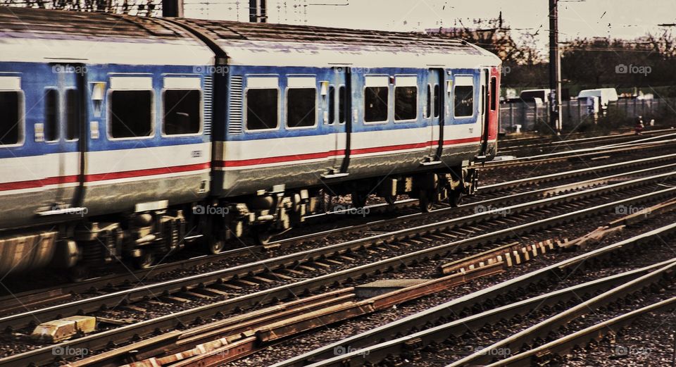 Train. Railway line