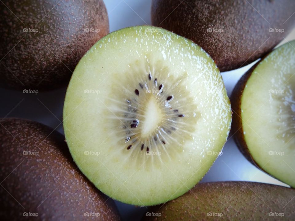 Kiwi fruit close-up