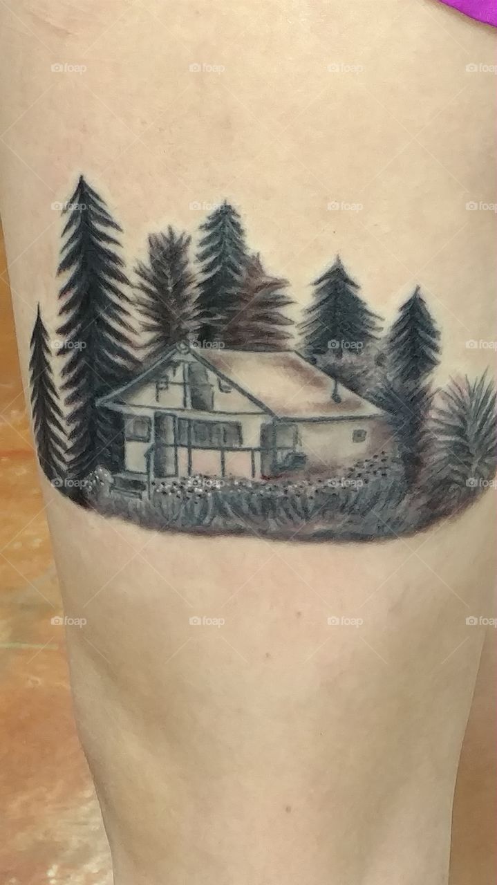 Tattoo of cabin