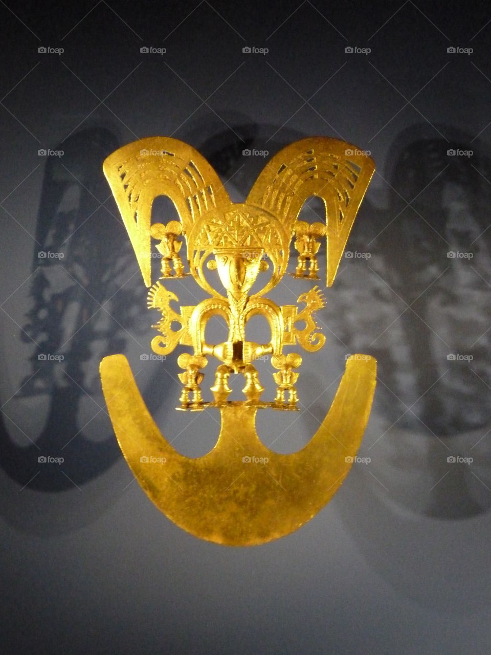 gold axe in the museum of Bogota Columbia