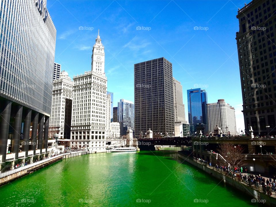 St Patrick's day in Chicago