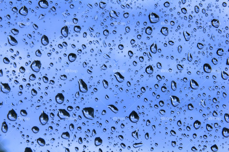 Raindrops on dormer window