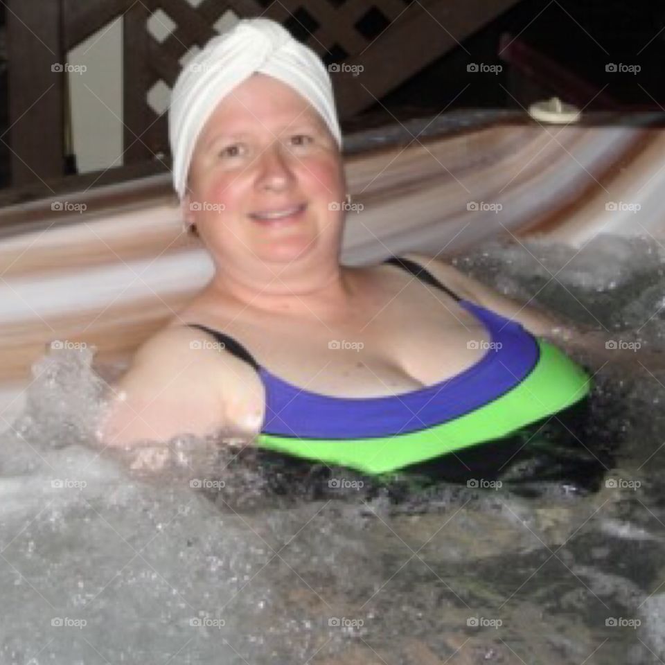 Enjoying The Hot Tub! 