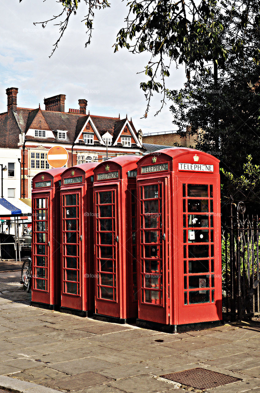 Telephone booths in Cambridge 