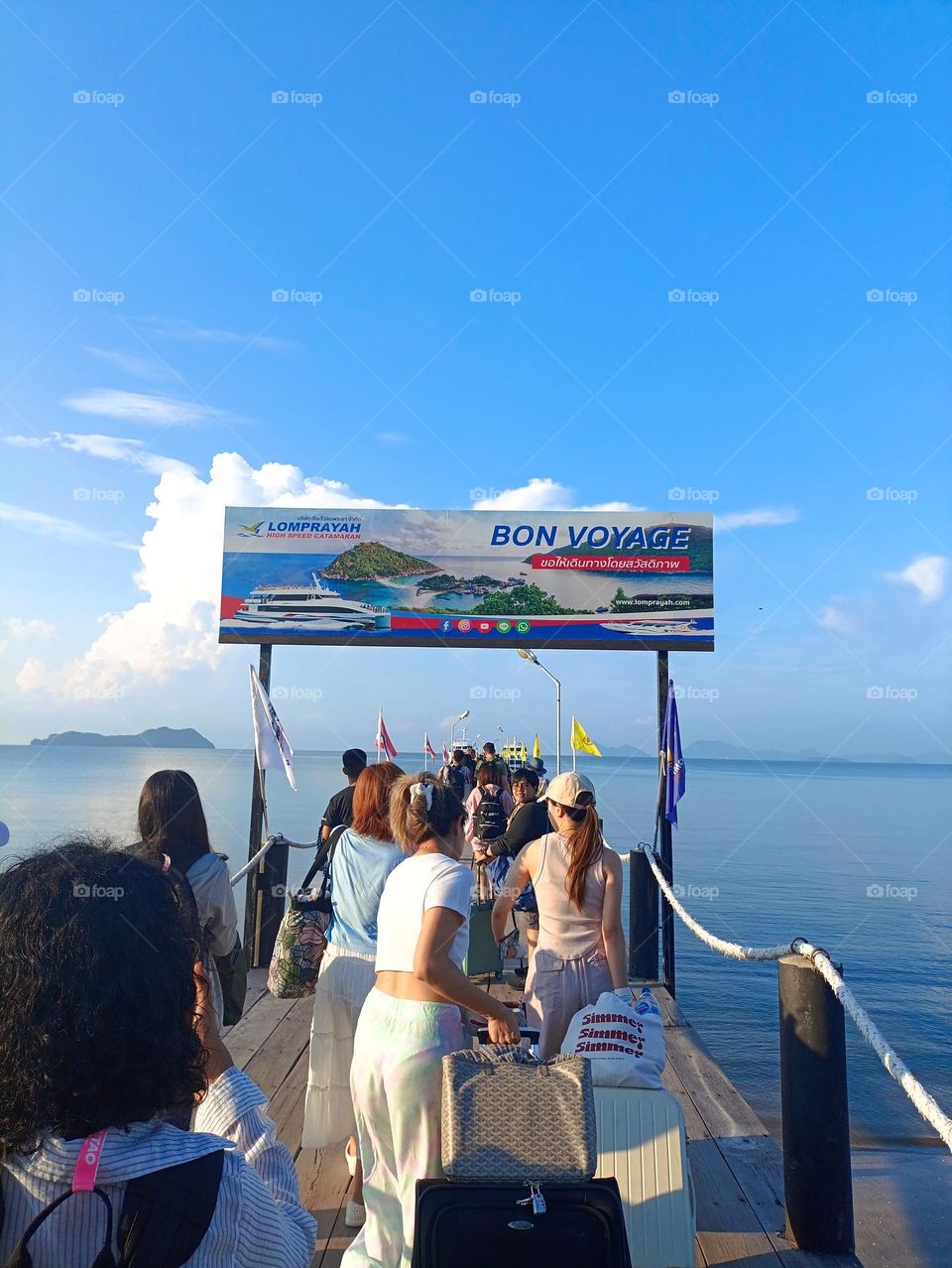 Before arriving the island - Koh Tao