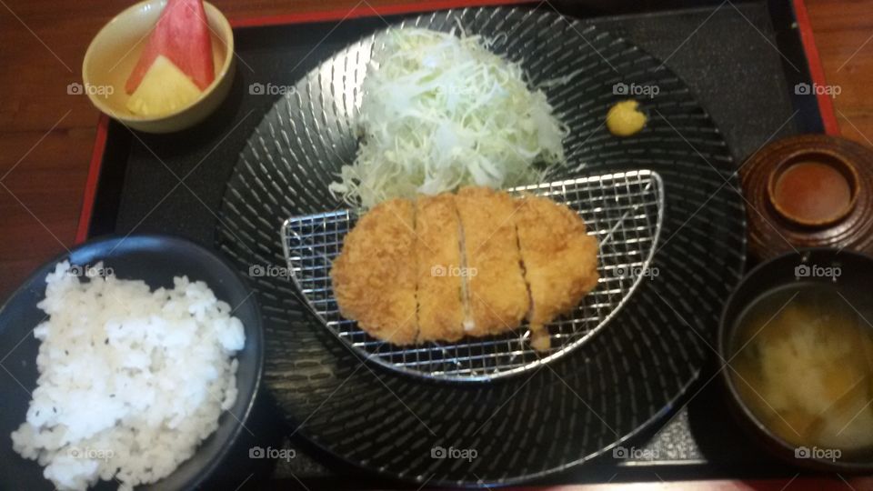 chicken katsu (chicken cutlet)