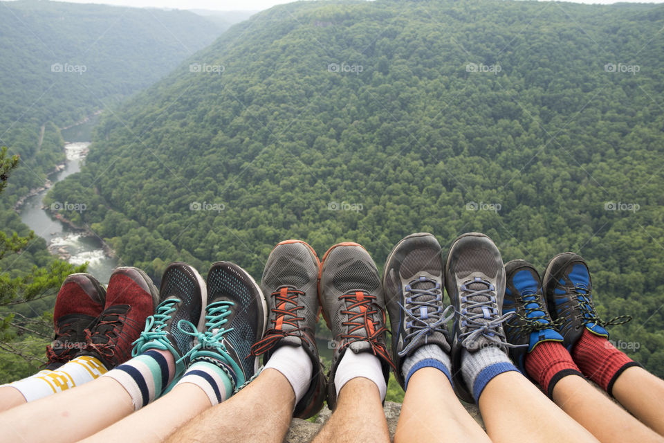 Enjoying the View from the top of the Mountain Trail