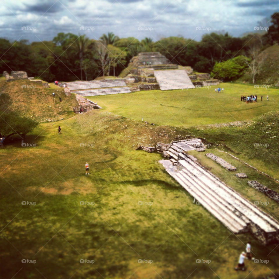 The Mayan ruins.
