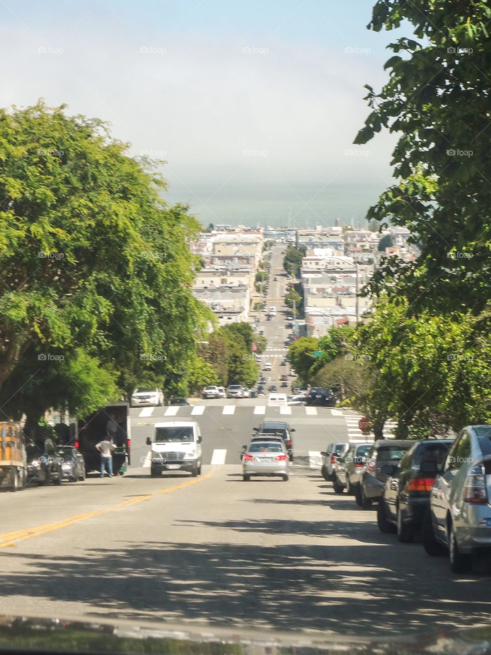 Steep street in San Francisco