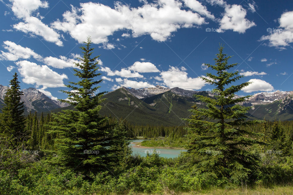 Mountains west of Banff