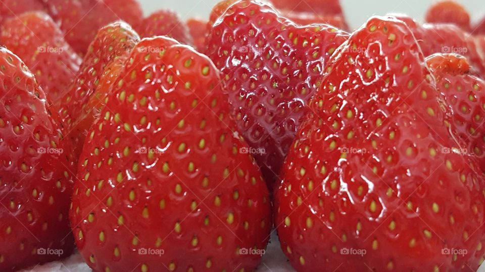 sweet red strawberries