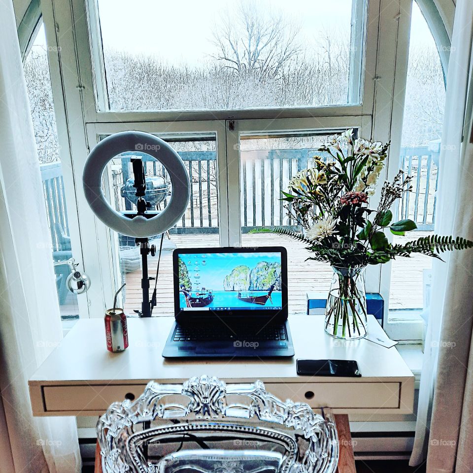 Winter Office With a View